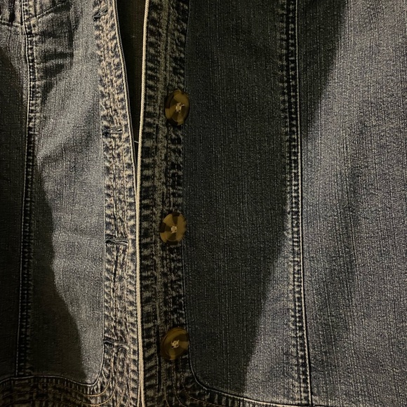 CJ BANKS Jean vest 3X NWOT - Picture 3 of 7